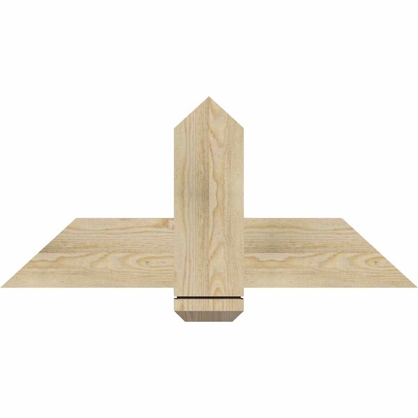 Ekena Millwork Eugene Rough Sawn Timber Gable Bracket, Douglas Fir, 36"W x 16"H x 2"D x 6"F, 11/12 Pitch GBW036X16X0206EUG00RDF - main